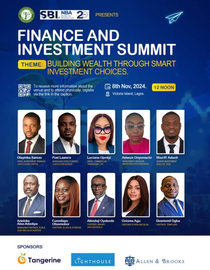 Young Lawyers Finance & Investment SUmmit, 2024 Nigerian Bar